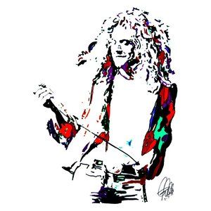Robert Plant Led Zeppelin Singer Rock Music Poster Print Wall Art 18x24